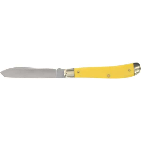 Old Timer 94OTY Gunstock Trapper Folding Knife Yellow