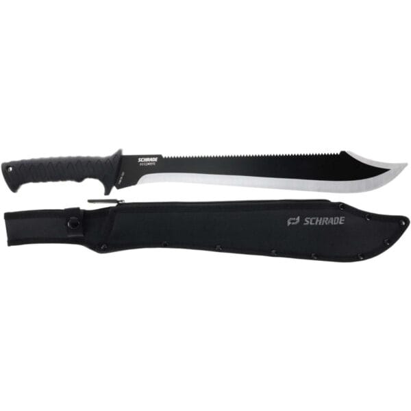 Schrade Decimate Sawback Machete 14" Blade Black