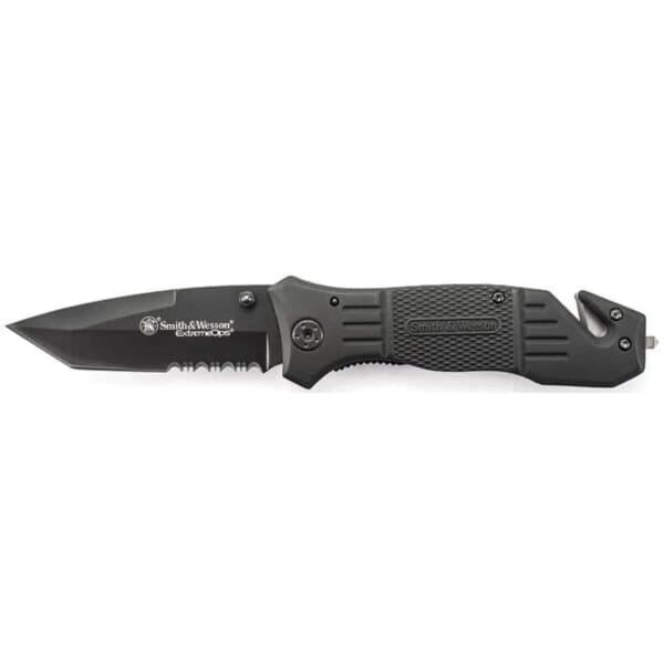 Smith & Wesson Extreme Ops Liner Lock Folding Knife 3.3" Blade Black