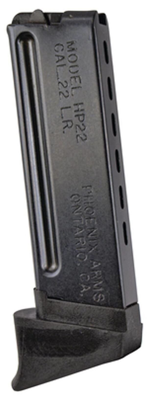 Phoenix Arms HP22/HP22A Extended Handgun Magazine with Finger Rest .22 LR 10/rd