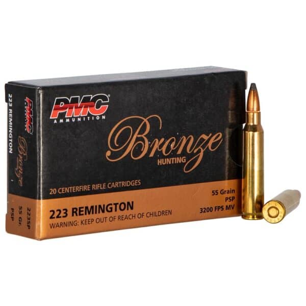 PMC Bronze Hunting Rifle Ammunition .223 Rem 55 gr SP 3200 fps(16") 20/ct