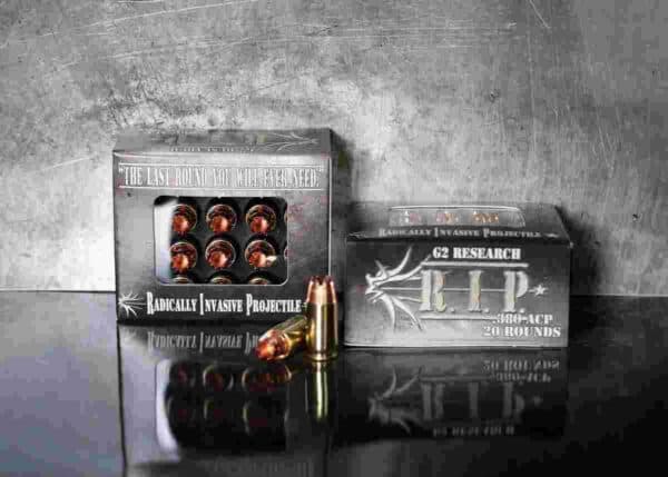 G2 Research R.I.P. Handgun Ammunition .380 ACP 62 gr HP 1250 fps 20/box