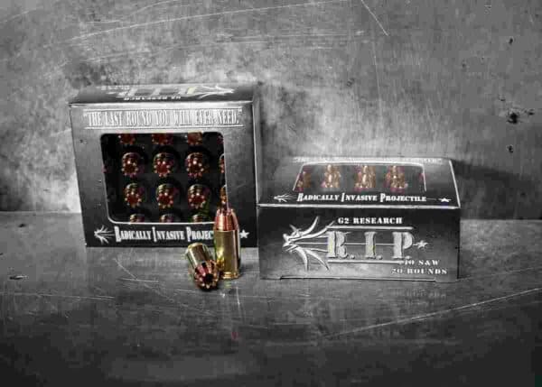 G2 Research R.I.P. Handgun Ammunition .40 S&W 115 gr HP 1080 fps 20/box