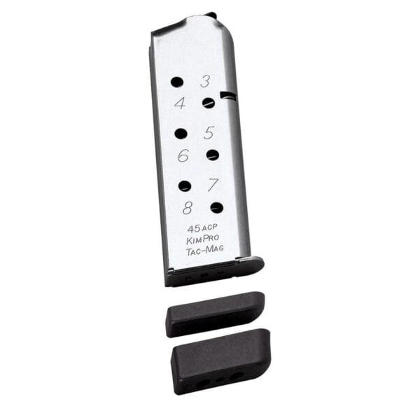 Kimber KimPro Tac-Mag 1911 Handgun Magazine Stainless Steel Full-Length Grip .45 ACP 8/rd