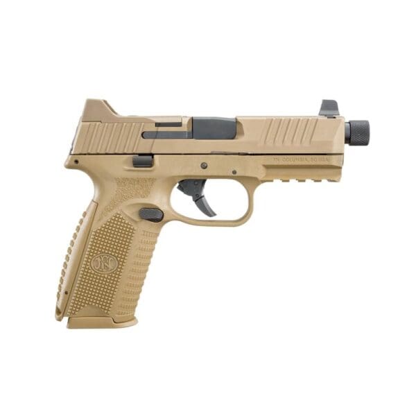 FN 509 Tactical Handgun 9mm Luger 10rd Magazines (2) 4.5" Threaded Barrel FDE NMS