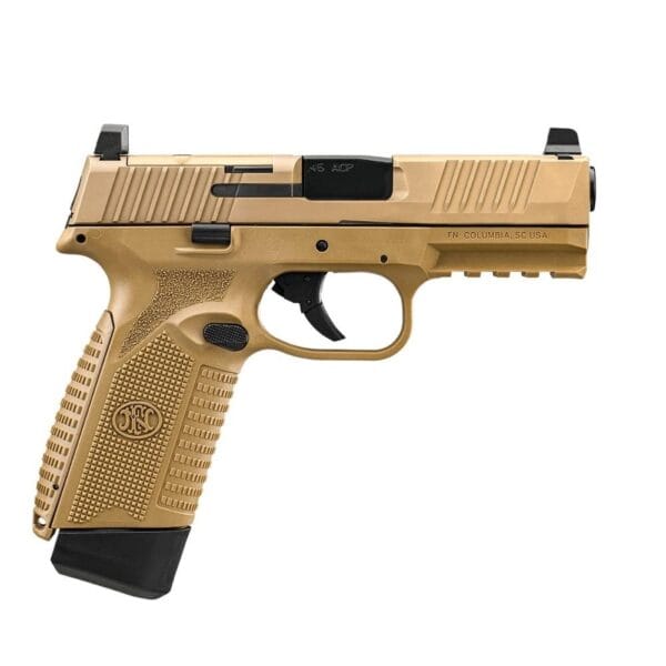 FN 545 MRD NMS Handgun .45 ACP 15rd Magazines (2) 4.1" Barrel FDE