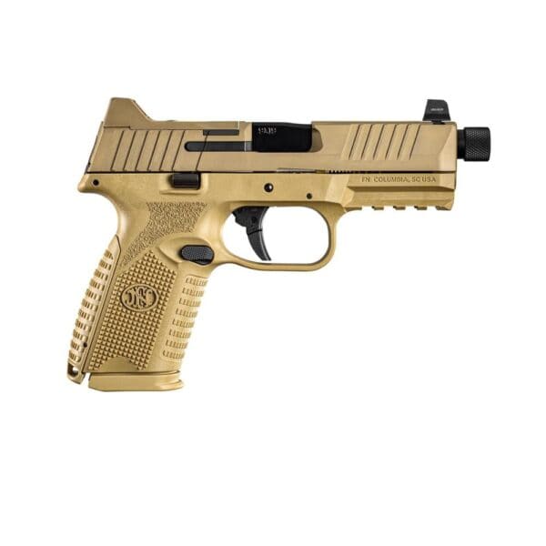 FN 509M Tactical Bundle Handgun 9mm Luger 10rd (5) Magazines 4.5" Threaded Barrel FDE Optics Ready