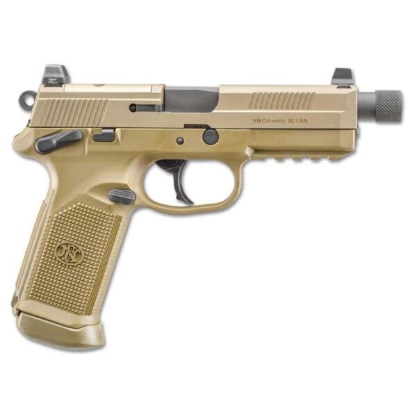 FN FNX-45 Tactical Handgun .45 ACP 10rd Magazines (2) 5.3" Threaded Barrel FDE Night Sights