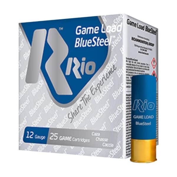 Rio Game Load Blue Steel Shotshells 12 ga 2-3/4" 1-1/8oz 1360 fps #6 25/ct