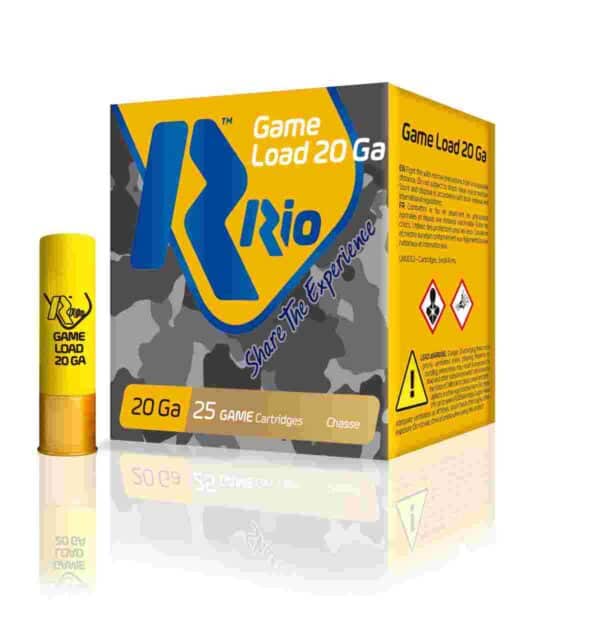 Rio Field Shotshells 20 ga 2 3/4" 2 3/4 dr 1 oz #7.5 1250 fps 25/ct