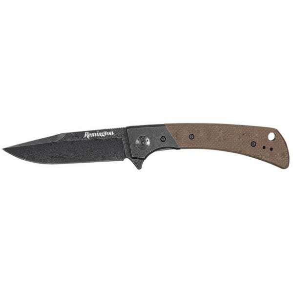 Remington EDC Drop Point Folding Knife 4" Blade Tan