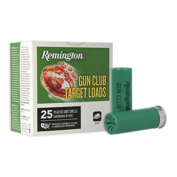 Remington Gun Club Target Load 12 ga 2 3/4" 3 dr 1 1/8 oz #7.5 1200 fps 25/ct