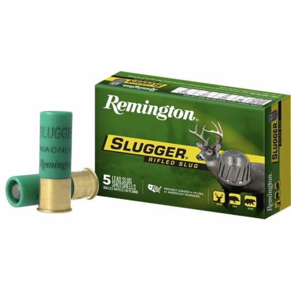 Remington Slugger Rifled Slug 12 ga 3" MAX 1 oz Slug 1760 fps 5/ct