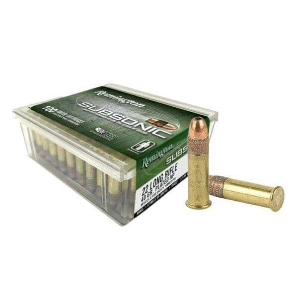 Remington Subsonic Rimfire Ammunition .22 LR 40gr HP 1050 fps 100/ct