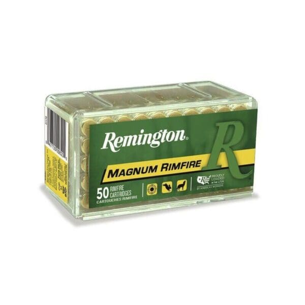 Remington Magnum Rimfire Ammunition .22 WMR 40 gr JHP 1910 fps 50/ct