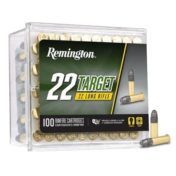 Remington 22 Target Rimfire Ammo .22 LR 40 gr RN 1150 fps 100/ct