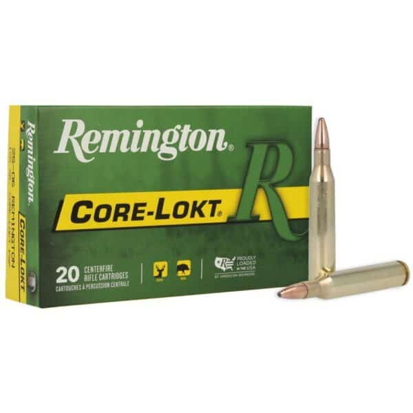 Remington Core-Lokt Rifle Ammunition .25-06 Rem 100 gr PSP 3230 fps 20/ct