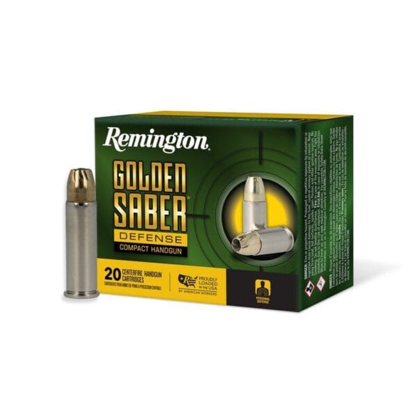 Remington Golden Saber Defense Compact Ammunition .38 Spl(+P) 125gr BJHP 895 fps 20/ct