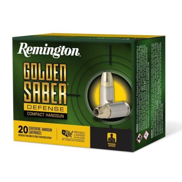 Remington Golden Saber Defense Compact Ammunition .45 Auto 230 gr BJHP 725 fps 20/ct