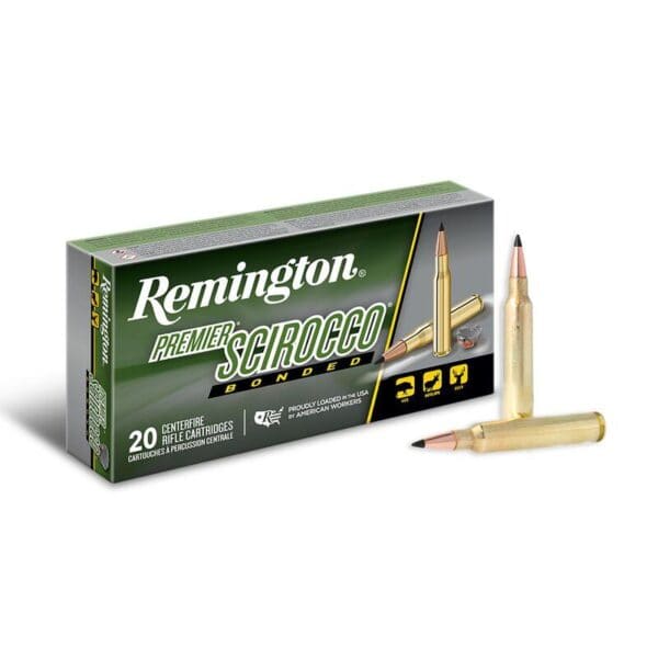 Remington Premier Scirocco Bonded Rifle Ammunition .300 Rem Ultra Mag 180 gr SSB 3250 fps 20/ct