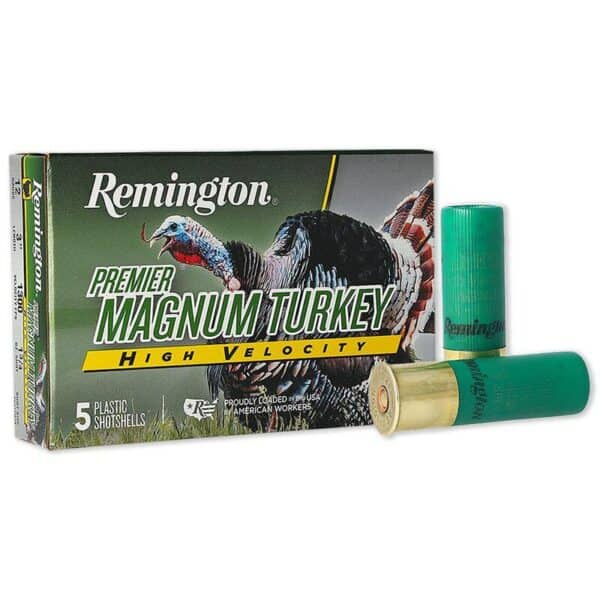 Remington Premier Magnum Turkey HV Shotshells 12ga 3" 1-3/4oz 1300 fps #5 5/ct