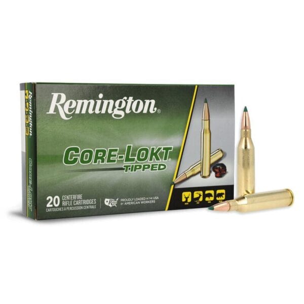 Remington Core-Lokt Tipped Rifle Ammunition .243 Win 95gr PT 3140 fps 20/ct