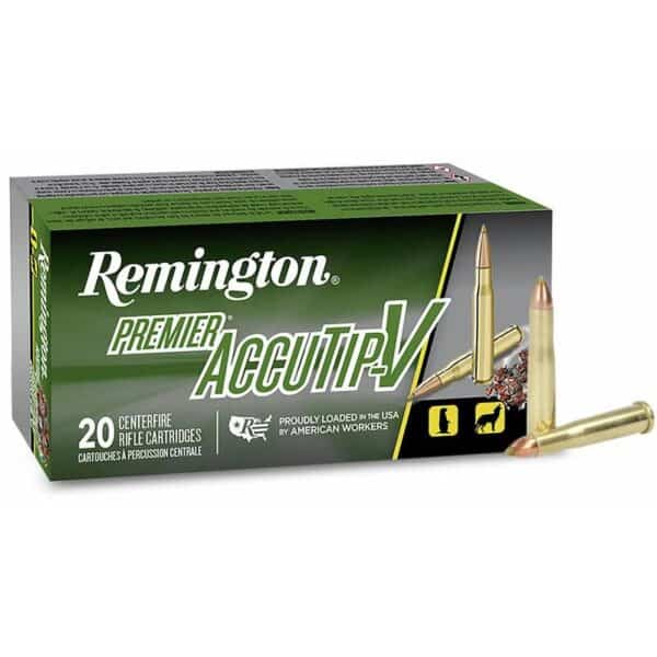 Remington Premier AccuTip Varmint Rifle Ammunition .22 Hornet 35 gr ATV 3100 fps 20/ct