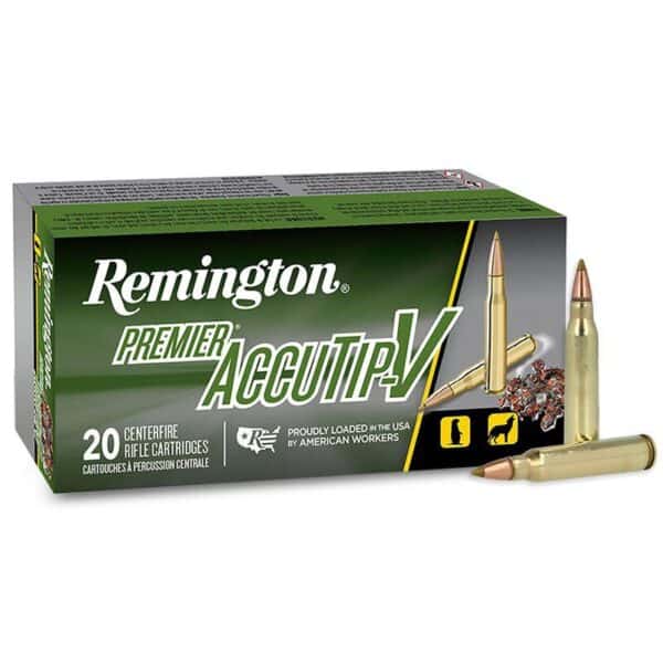 Remington Premier AccuTip Varmint Rifle Ammunition .223 Rem 55 gr ATV 3240 fps 20/ct