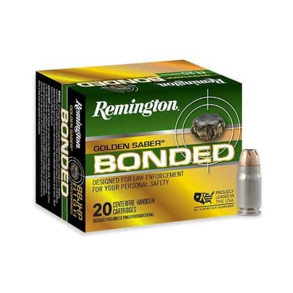 Remington Golden Saber Bonded Handgun Ammunition .357 Sig 125 gr BJHP 1350 fps 20/ct