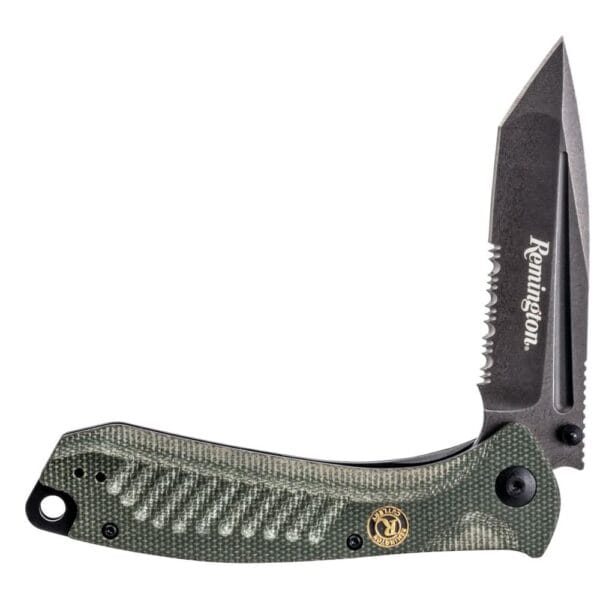 Remington EDC Liner Lock Folding Knife 5" Tanto Blade Green