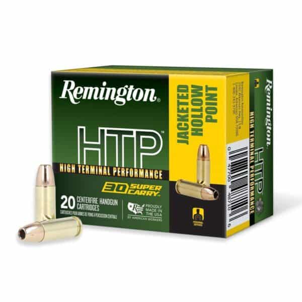 Remington HTP Handgun Ammunition .30 SC 100gr JHP 1235 fps 20/ct