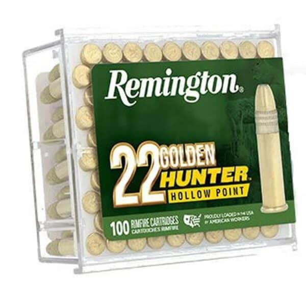 Remington Golden Hunter Rimfire Ammunition .22 LR 40gr PHP 1255 fps 100/ct