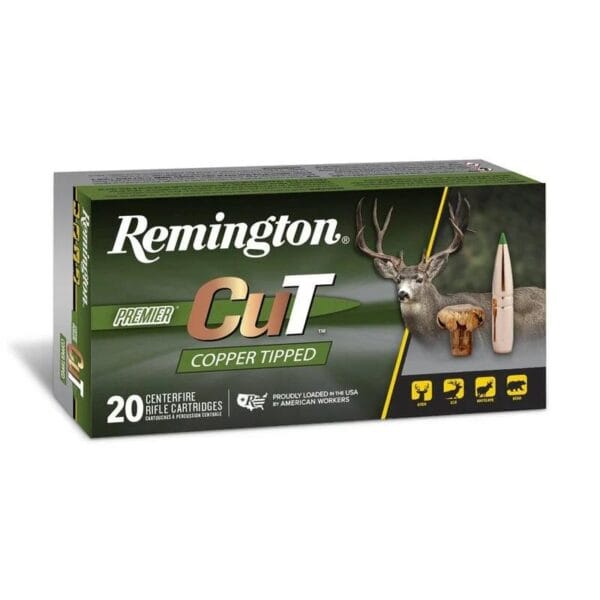 Remington Premier Cut Copper Tipped Rifle Ammunition 6.5 Creedmoor 120gr PT 2935 fps 20/ct