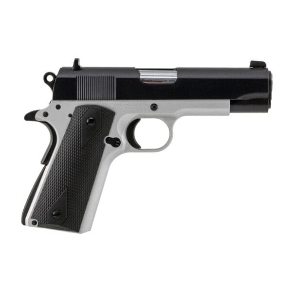 SDS Imports Tisas 1911 Aviator Handgun 9mm Luger 9rd Magazines (2) 4.25" Barrel Black Slide and Stainless Steel Frame