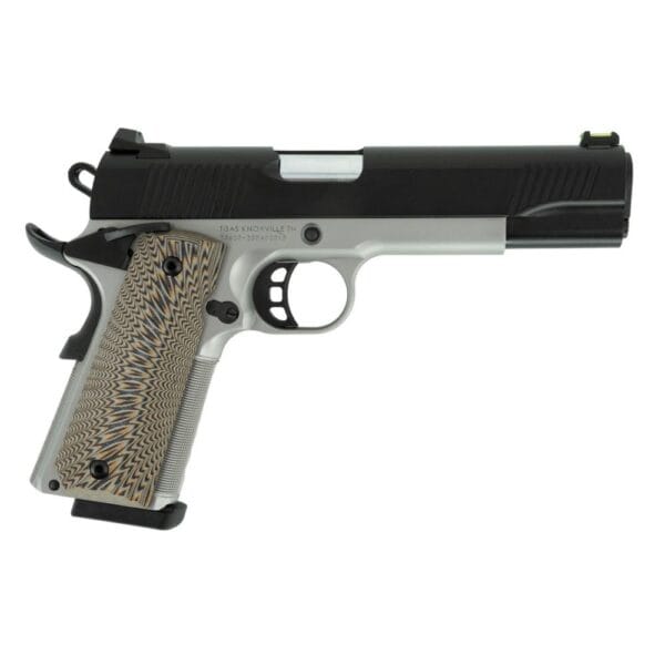 SDS Imports Tisas 1911 D10 FO Handgun 10mm 8rd Magazines (2) 5" Barrel Black Slide with Stainless Steel Frame