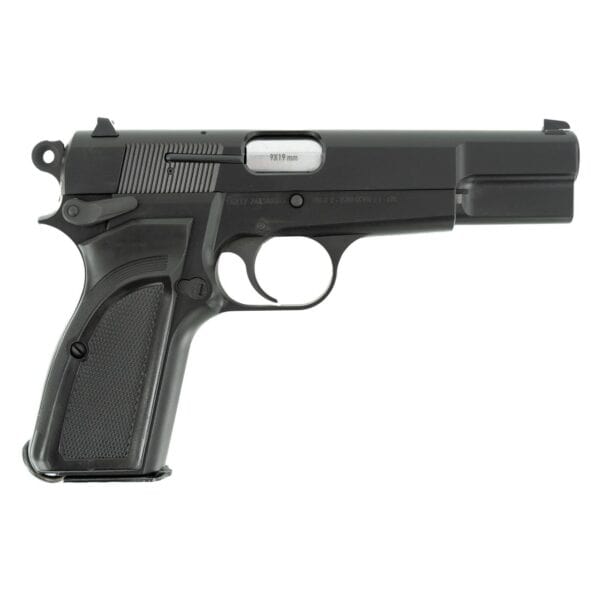 SDS Imports Inglis L9A1 Hi-Power Handgun 9mm Luger 15rd Magazines(2) 4.7'' Barrel Black Chromate Finish