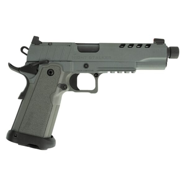 SDS Imports Tisas 1911 Night Stalker SF DS9 Handgun 9mm Luger 17rd Magazines (2) 5" Threaded Barrel Grey Optic Ready