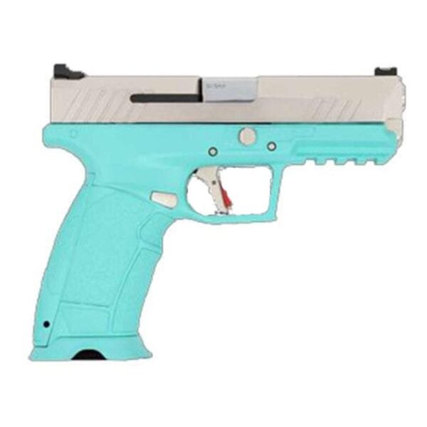 SDS Imports Tisas PX-9 Gen 3 Handgun 9mm Luger 18rd & 20rd Magazines 4.1" Barrel Robins Egg Blue with Silver Slide