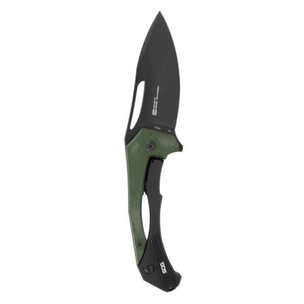 SOG Knives Bulwark FLK Folding Knife 3" Drop Point Blade OD Green Presentation Box