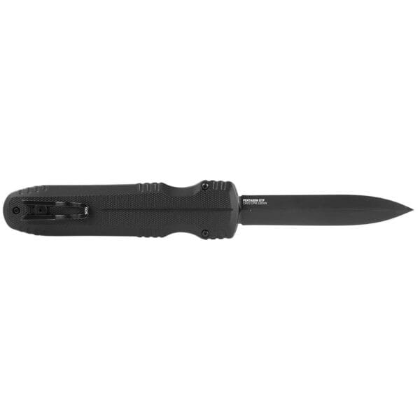 SOG Pentagon OTF Blackout Knife 3.79" Blade Black