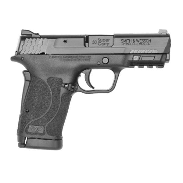 Smith & Wesson Shield EZ No Thumb Safety Handgun .30 SC 10rd Magazine 3.675" Barrel Black Grip