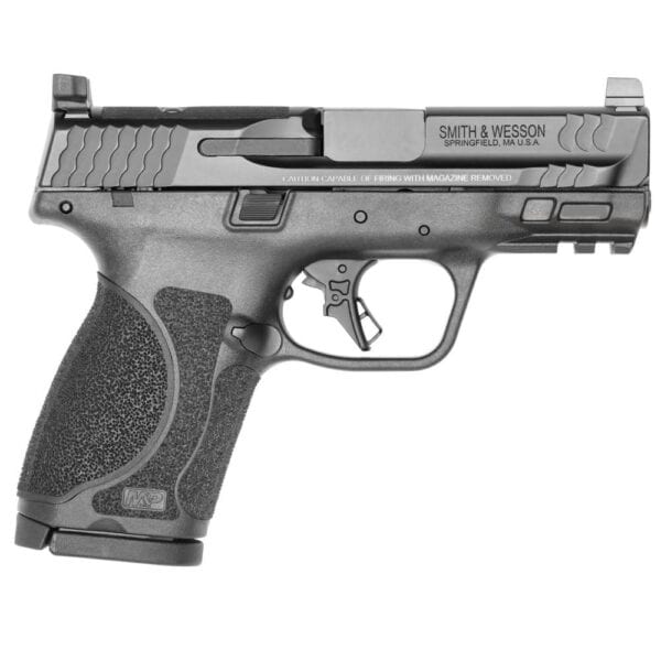 Smith & Wesson M&P 9 M2.0 Compact Handgun 9mm Luger 15rd 3.6" Barrel Black Optic Ready No Thumb Safety