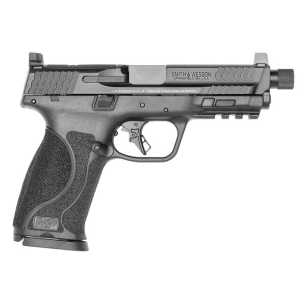 Smith & Wesson M&P 9 M2.0 Full Size Handgun 9mm Luger 17rd Magazines(2) 4.625" Threaded Barrel Black Finish