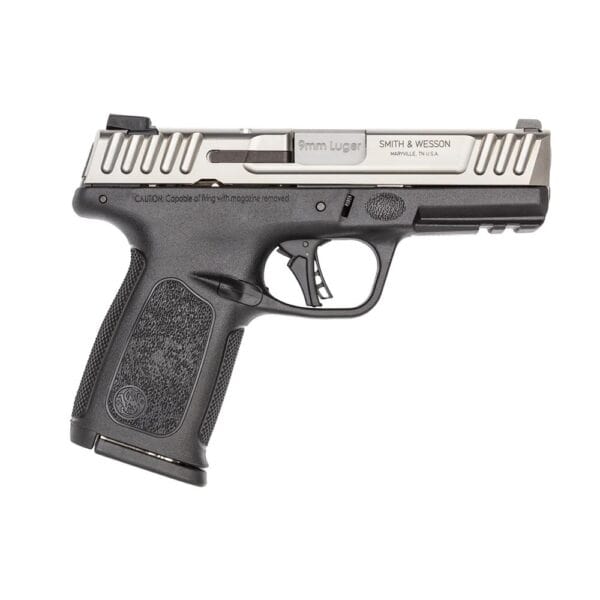 S&W SD9 2.0 Handgun 9mm Luger 10rd Magazine(1) 4" Barrel White Dot Sights No Thumb Safety 2-Tone