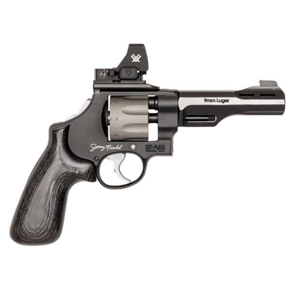 S&W PC Model 327 "Jerry Miculek World Record" Handgun 9mm Luger 8rd Capacity 5" Barrel w/Vortex Red Dot