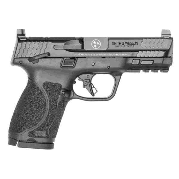 S&W M&P 9 M2.0 Compact OR TN Logo Handgun 9mm Luger 15rd Magazines(2) 4" Barrel Thumb Safety Black