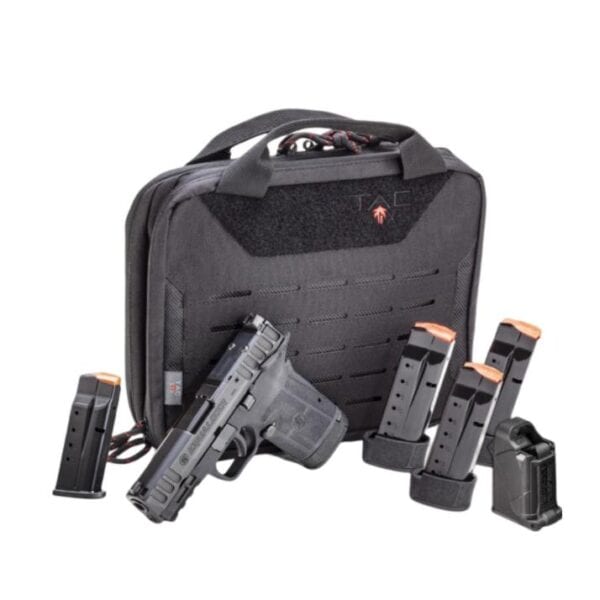 S&W Equalizer Range Bag Bundle 9mm Luger 10rd(1)13rd(1)&15rd(3) Magazines 3.67" Barrel Thumb Safety Range Bag