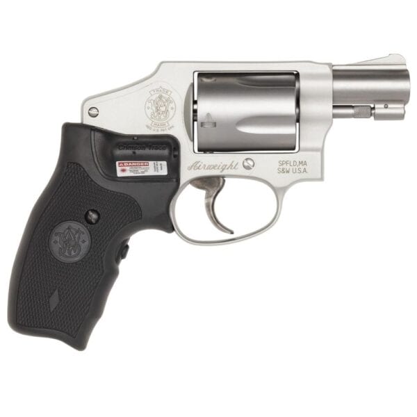 Smith & Wesson M642 Handgun .38 S&W Spl 5rd Capacity 1.9" Barrel Silver with Black Crimson Trace