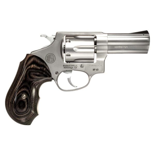 Rossi RP63 Handgun .357 Mag 6rd Capacity 3" Barrel Black/Grey with Wood Laminate Grips