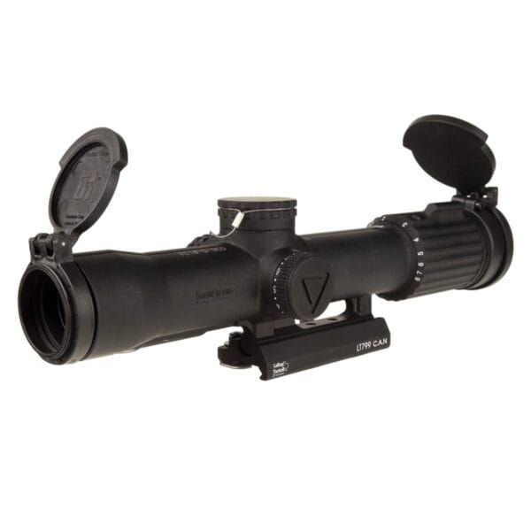 Trijicon SCO VCOG Rifle Scope 1-8x28 FFP Red MRAD Tree Illum. Black with Flipcaps